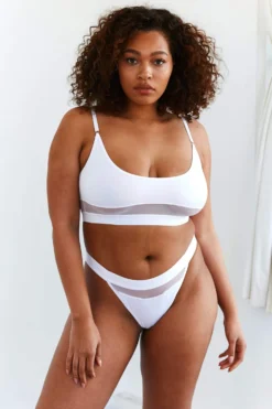 Lounge Underwear Mesh Bra (Set) - White 6 Lounge Underwear Mesh Bra (Set) - White