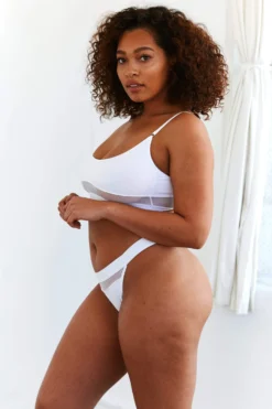 Lounge Underwear Mesh Bra (Set) - White 8 Lounge Underwear Mesh Bra (Set) - White