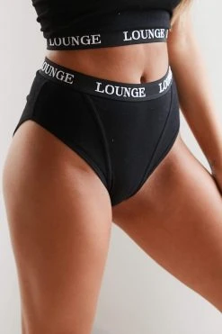 Lounge Underwear Outlet Basic Briefs - Black