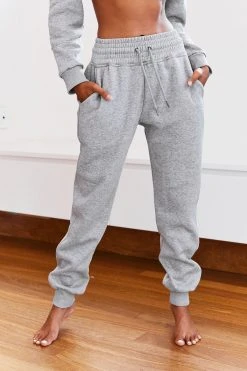 Lounge Underwear High Waisted Scrunchie Joggers - Grey