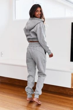 Lounge Underwear High Waisted Scrunchie Joggers - Grey
