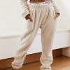 Lounge Underwear Jogger Und Hose Teddy Joggers - Oatmeal Cream