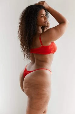 Lounge Underwear Nichtgepolsterte Bold Mesh Bra (Set) - Red