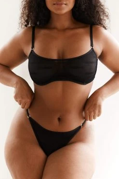 Lounge Underwear Bügel-BH Sets Bold Mesh Bra (Set) - Black