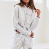 Lounge Underwear Cropped Hoodie - Ash White 1 Lounge Underwear Cropped Hoodie - Ash White