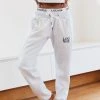Lounge Underwear Fitted Joggers - Ash White