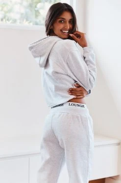 Lounge Underwear Fitted Joggers - Ash White