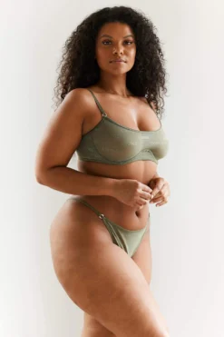 Lounge Underwear Bügel-BH Sets Bold Mesh Bra (Set) - Khaki