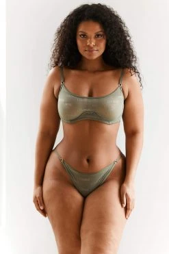 Lounge Underwear Bügel-BH Sets Bold Mesh Bra (Set) - Khaki