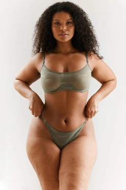 Lounge Underwear Bügel-BH Sets Bold Mesh Bra (Set) - Khaki