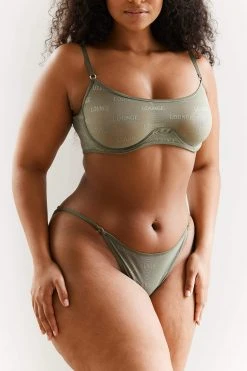 Lounge Underwear Bügel-BH Sets Bold Mesh Bra (Set) - Khaki