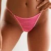 Lounge Underwear Bold Mesh Briefs - Hot Pink