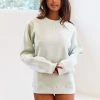 Lounge Underwear Tops Und Hoodys Crew Neck Jumper - Mint