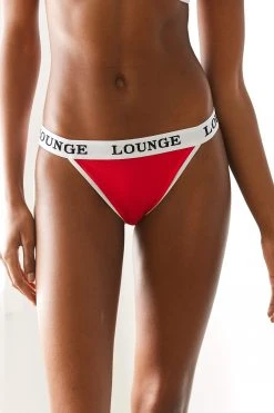 Lounge Underwear Outlet Bamboo Triangle Briefs - Red