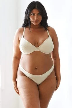 Lounge Underwear So Soft Ribbed T-Shirt Bra (Set) - Latte Bügel-BH Sets