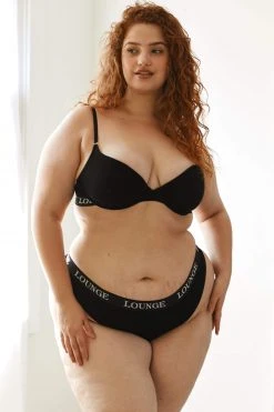 Lounge Underwear Ultra Comfort Ribbed T-Shirt Bra (Set) - Black Bügel-BH Sets