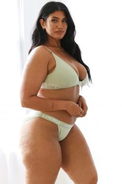 Lounge Underwear BH Ohne Bügel Sets Bamboo Triangle Bra (Set) - Olive