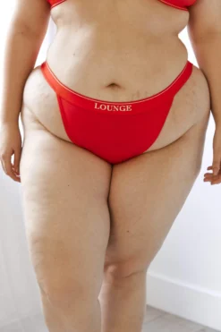 Lounge Underwear Outlet Bamboo Minimal Triangle Briefs - Red