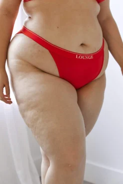 Lounge Underwear Outlet Bamboo Minimal Triangle Briefs - Red