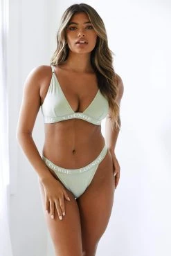 Lounge Underwear BH Ohne Bügel Sets Bamboo Triangle Bra (Set) - Olive