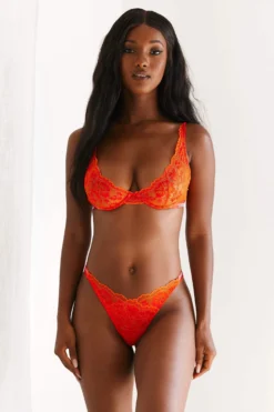 Lounge Underwear Nichtgepolsterte Sustainable Luxe Balcony Bra (Set) - Red