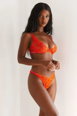 Lounge Underwear Nichtgepolsterte Sustainable Luxe Balcony Bra (Set) - Red