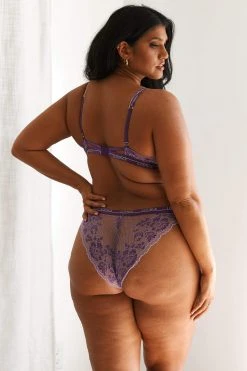 Lounge Underwear Sustainable Luxe Balcony Bra (Set) - Purple Nichtgepolsterte