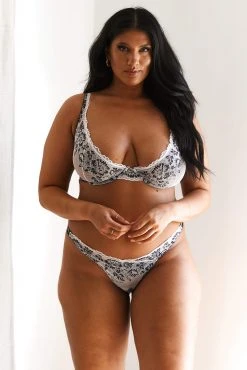 Lounge Underwear Sustainable Luxe Balcony Bra (Set) - Black