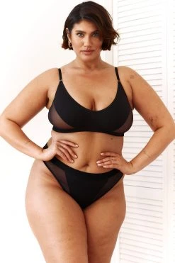 Lounge Underwear Contour Mesh Bra (Set) - Black BH Ohne Bügel Sets