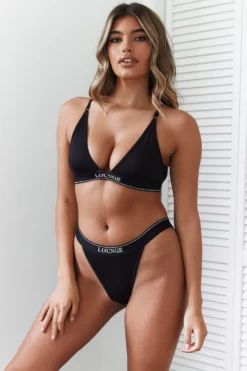 Lounge Underwear Bamboo Minimal Triangle Bra (Set) - Black BH Ohne Bügel Sets 13 Lounge Underwear Bamboo Minimal Triangle Bra (Set) - Black BH Ohne Bügel Sets