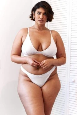 Lounge Underwear Bamboo Triangle Bra (Set) - All Cream BH Ohne Bügel Sets