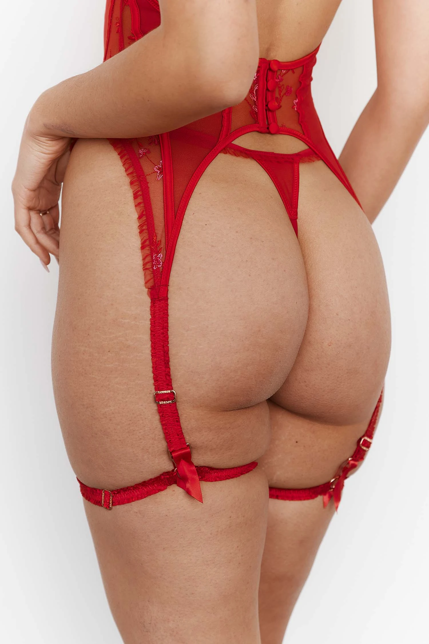 5RedGiaIntimatesSet-Rona.jpg Lounge Underwear Gia Intimates Basque (Set) - Maroon