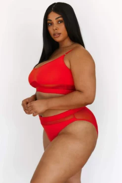 Lounge Underwear BH Ohne Bügel Sets Mesh Bra (Set) - Red 11 Lounge Underwear BH Ohne Bügel Sets Mesh Bra (Set) - Red