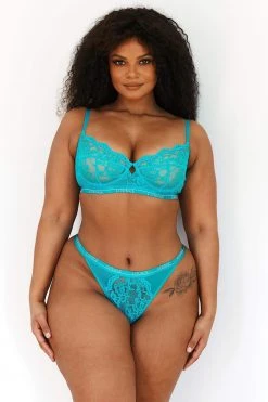 Lounge Underwear Bestsellers Blossom Balcony Bra (Set) - Teal 6 Lounge Underwear Bestsellers Blossom Balcony Bra (Set) - Teal
