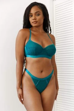 Lounge Underwear Chic Balcony Bra (Set) - Turquoise