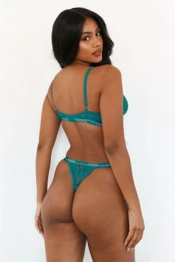Lounge Underwear Sustainable Royal Balcony Bra (Set) - Turquoise