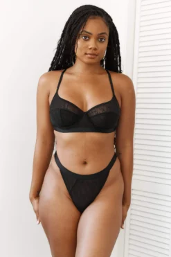 Lounge Underwear Chic Balcony Bra (Set) - Black