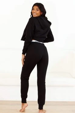 Lounge Underwear Fitted Joggers - Black