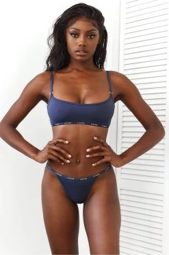 Lounge Underwear BH Ohne Bügel Sets Essential Bralette (Set) - Blue Charcoal