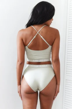 Lounge Underwear Bamboo Basic Bralette (Set) - Olive