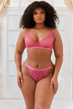 Lounge Underwear Outlet Royal Balcony Bra (Set) - Hot Pink 7 Lounge Underwear Outlet Royal Balcony Bra (Set) - Hot Pink