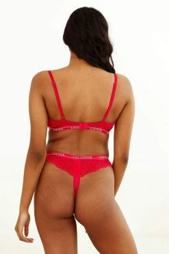 Lounge Underwear Outlet Outlet Silk Balcony Bra (Set) - Scarlett