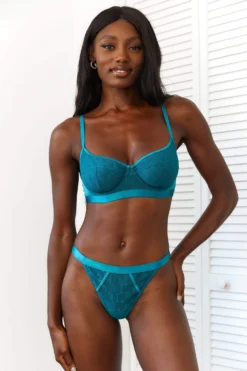 Lounge Underwear Chic Balcony Bra (Set) - Turquoise 8 Lounge Underwear Chic Balcony Bra (Set) - Turquoise