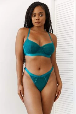 Lounge Underwear Chic Balcony Bra (Set) - Turquoise