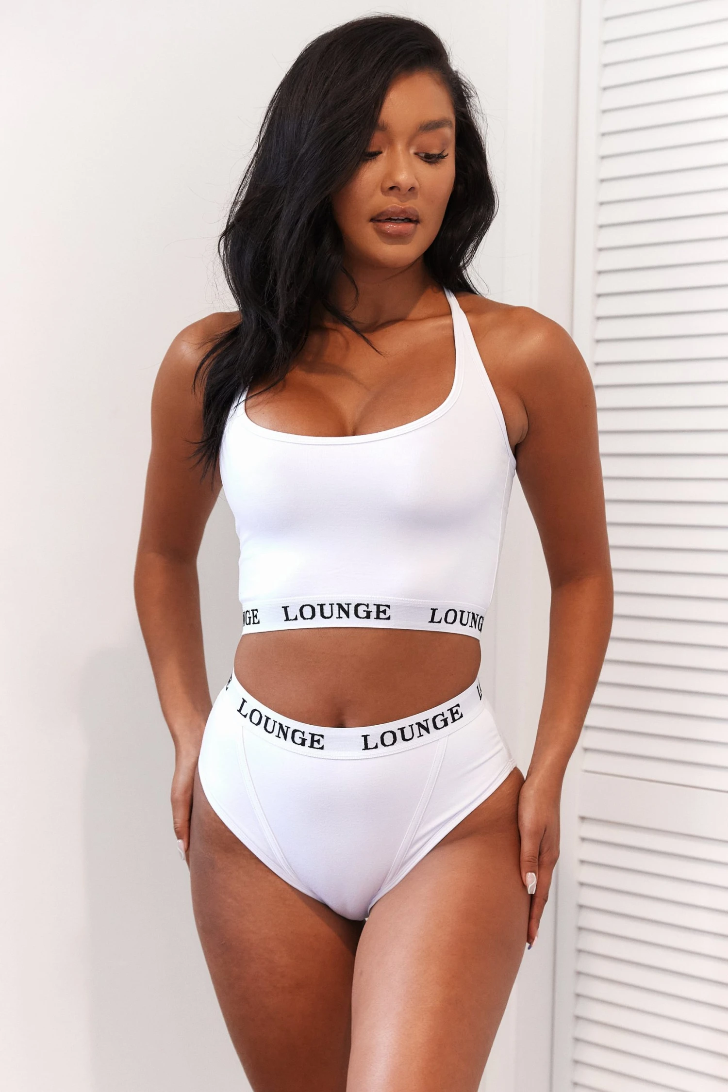 6WhiteBasicBraandBriefsMuriel.jpg Lounge Underwear Bamboo Basic Bralette (Set) - White BH Ohne Bügel Sets