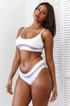 Lounge Underwear Mesh Bra (Set) - White