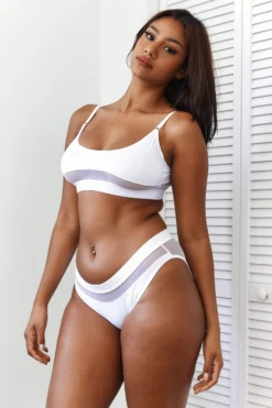 Lounge Underwear Mesh Bra (Set) - White 11 Lounge Underwear Mesh Bra (Set) - White