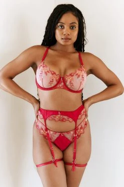 Lounge Underwear Lace Peyton Intimates Bra (Set) - Cherry