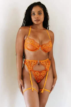 Lounge Underwear Ava Intimates Bra (Set) - Orange Lace 8 Lounge Underwear Ava Intimates Bra (Set) - Orange Lace