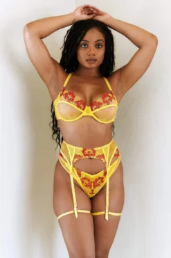 Lounge Underwear Leah Intimates Bra (Set) - Yellow Lace 7 Lounge Underwear Leah Intimates Bra (Set) - Yellow Lace
